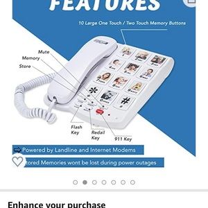 Brand new picture phone for seniors.